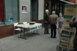 Tabling At A Busy Location.