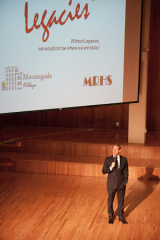 Matt Tyrnauer at the Legacies(tm) 2010 Award Ceremony presenting his movie, “Valentino, the Last Emperor”.